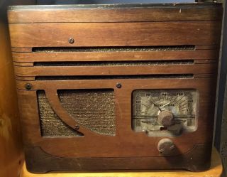 Vintage Silvertone 6050 Wood Cabinet Radio Parts/repair