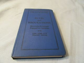 York City Transit Rule Book 1944