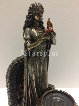 Brigid - Goddess Of Hearth And Home Irish Mythology Statue Figure Sculpture