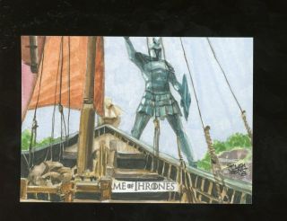 2017 Rittenhouse Hbo Game Of Thrones Got Sketchfex 1/1 Sketch Card Auto