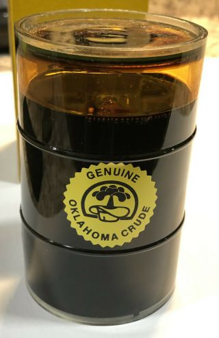 Oklahoma Crude Oil In Miniature Barrel Full
