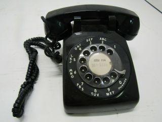 Zz Old Bell System Western Electric Rotary Black Phone Table Telephone