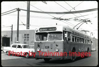 Bus Slide (orig. ) : Nycta Brooklyn Trolley Coach,  Bergen St.  Depot - 1960