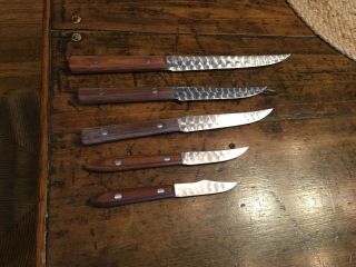 E Warther & Son Dover Ohio Kitchen Knives 5 Knife Set