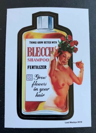 2019 Wacky Packages Variations 7th 8th 9th Series Proof Bleech 2/2 Pulp Nude