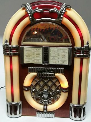 Vintage Spirit Of St Louis Light Up Jukebox Am/fm Radio Cassette Player