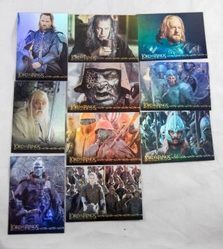 Lord Of The Rings Return Of The King Prismatic Foil 10 Card Set Lotr Rotk