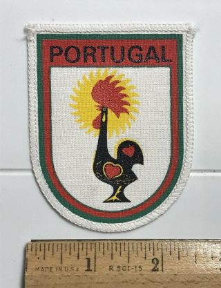 Portugal Rooster Of Barcelos Portuguese Souvenir Printed Fabric Patch Badge