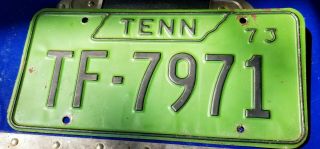 1973 Tennessee State License Plate