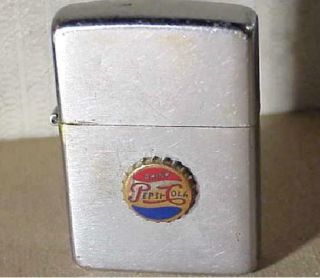 1940 - 50s Zippo Pepsi - Cola Bottle Cap Lighter,  Vtg Pat.  2032695