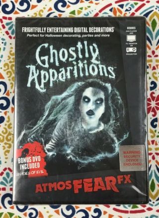 Ghostly Apparitions Dvd Halloween Window Projection Prop Atmosfear Fx,  Bonus