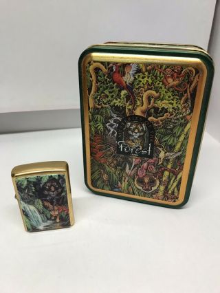 Zippo Lighter - Mysteries Of The Forrest 1995 Limited Addition