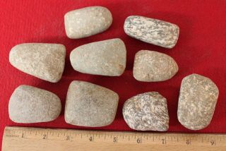 (9) Small Neolithic Stone Celts Group 1