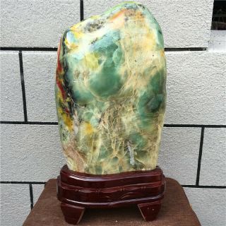 34.  76lb Natural Balin Stone Crystal Mineral Specimen Healing,  Stand Hot3405