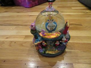 Rare Alice In Wonderland Snow Globe " All In The Golden Afternoon "