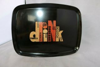 Vintage Mid - Century Modern Couroc Drink Bar Tray