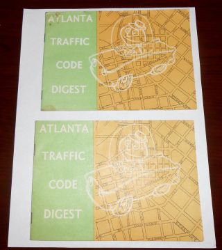 Atlanta Traffic Code Digest Publication X 2,  Ivan Allen Administration