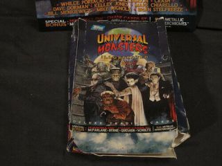 1994 Topps Universal Monsters Illustrated Trading Card Box With Fold Out Poster 4