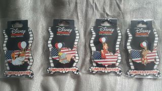 Disney Dsf Dssh Patriotic Pin Le 300 Full Set Jessica Dumbo Lilo Mochi