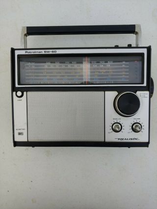 Radio Shack Realistic Vintage Patrolman Sw - 60 6 Band Radio