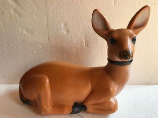 Vintage Blow Mold Fawn Union Products Non Lighted