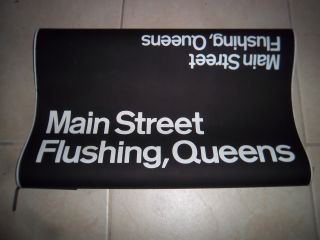 Nyc Subway Sign Main Street Flushing Queens Urban Transit Ny Roll Sign Home Art