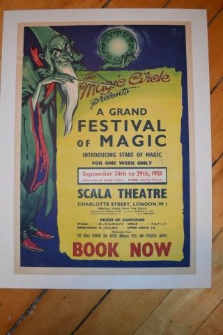 The Magic Circle Presents At The Scala Theater Famous International Magicians