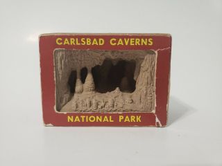 Vintage Carlsbad Caverns National Park Mini - Scene Shadow Box Souvenir 3d Viewer