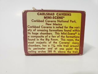 Vintage Carlsbad Caverns National Park Mini - Scene Shadow Box Souvenir 3D Viewer 3