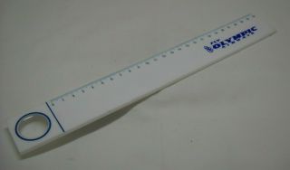 Vintage Collectible Rule/ruler Advertising Fly Olympic Airways W/time Difference