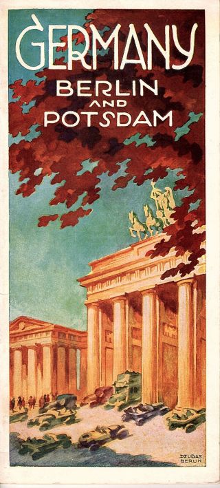 Berlin & Potsdam Germany Vintage Booklet Circa 1930 