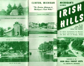 Irish Hills Michigan Vintage 1940 