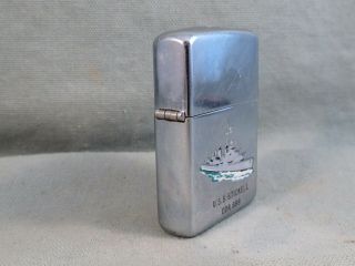 Rare 1961 Zippo Town & Country Lighter,  U.  S.  S.  Stickell DDR 888,  Navy Destroyer 4