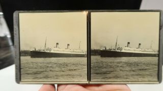 Photo Stereoview Card Of April 30 1930 Rms Homeric