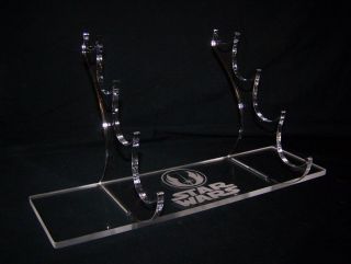 4 Tier Acrylic Display Stand For 1:1 Scale Star Wars Lightsabers Prop Replicas