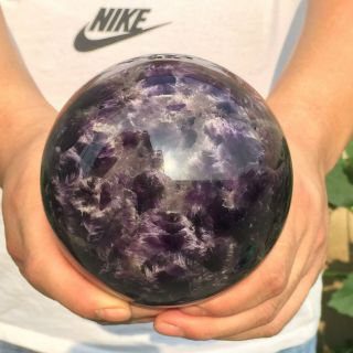 Natural Dreamy Amethyst Sphere Quartz Crystal Ball Healing 3.  88lb