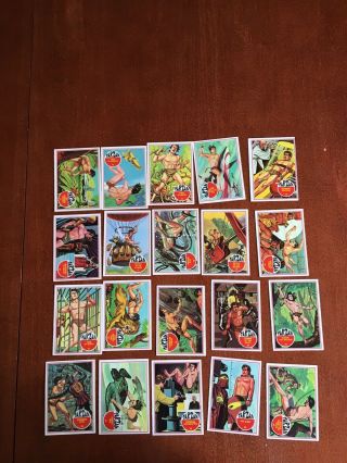 1966 Philadelphia Gum Co.  Tarzan 66 Card set near to 5