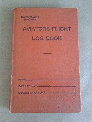 Vintage Aviators U.  S.  M.  C.  R.  Flight Log Book Pilot 