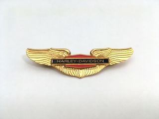 Vintage 1980s Harley Davidson Wings Pin For Jacket,  Vest,  Hat