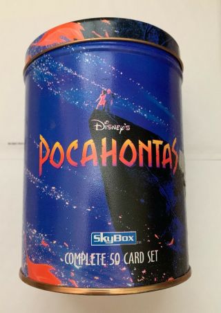 Walt Disney’s Pocahontas Skybox Collector Cards Set - Limited Edition In Tin