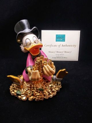 Wdcc Scrooge Mcduck Money Money Money Figurine By Walt Disney