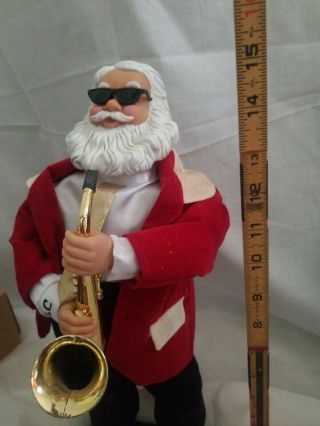 Gemmy Sax Playin Saxophone Santa Claus Christmas Music Dancing 8