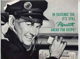 1957 Plymouth Taxi 12 - Page Brochure,  8 1/2 X 11