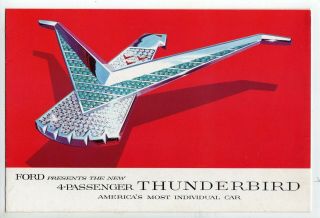 1958 Thunderbird Brochure,  3 - Page Typed Press Release From Ford,  Dearborn Mi