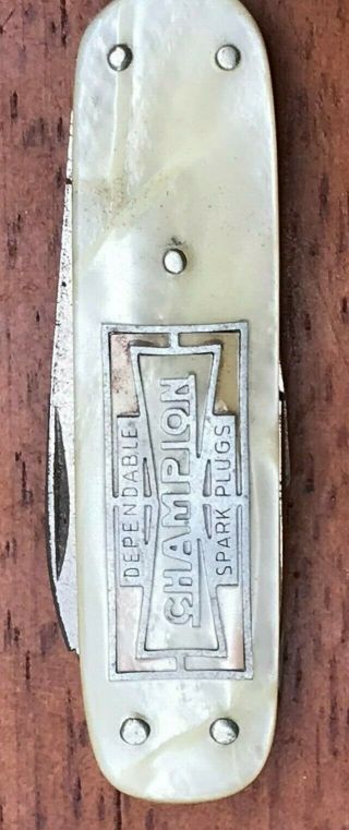 Vintage Knife - Dependable Champion Spark Plugs