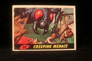 Vintage 1962 Mars Attack Trading Card " Creeping Menace " 37 G