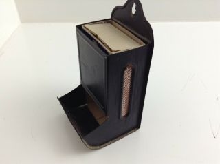 Vintage Tin Metal Wall Mount Match Box Stick Matches Matchbox Holder Antique 5