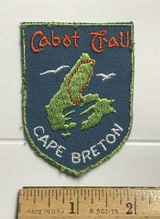 Cabot Trail Cape Breton Island Nova Scotia Canadian Souvenir Embroidered Patch