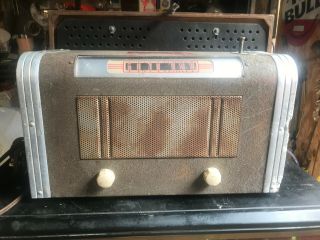 Vintage Coin - Operated Radio With Tubes From 1940s - 50s (???),  Brand Unknown