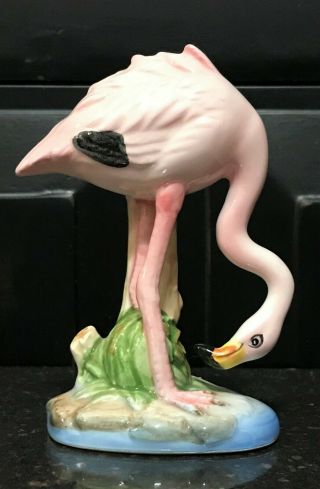 Vintage Norcrest Mid Century Flamingo Figurine Made In Japan 1960s